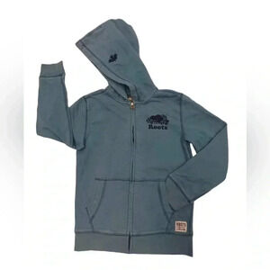 Roots Kids Blue Hoodie  Size Medium